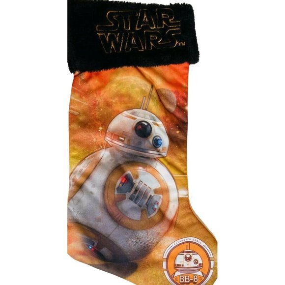 Star Wars Christmas Stocking BB-8 Robot with Embroidery Logo 19.5" - Picture 6 of 6
